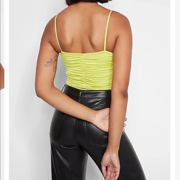 Express Body Contour Ruched Body Suit - Picture 2 of 6